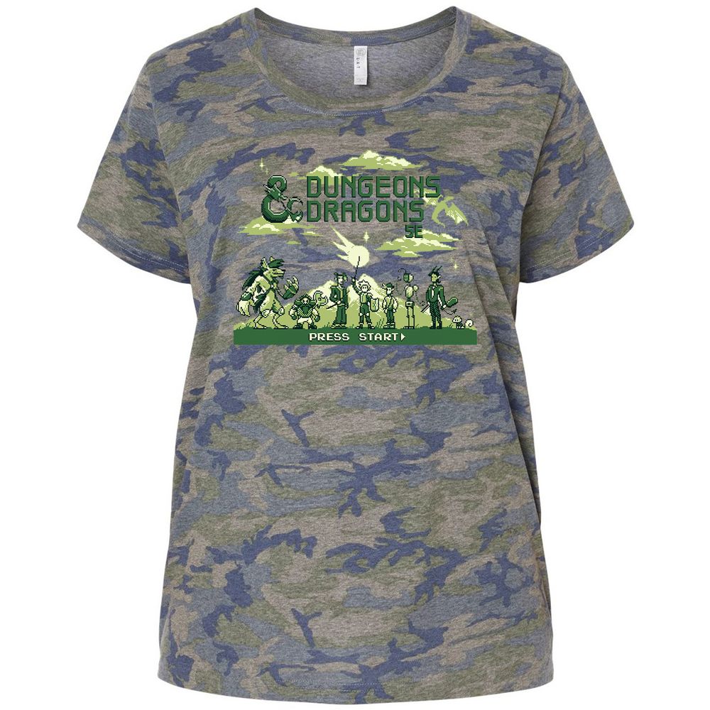 Ladies Curvy Jersey - X5N5EUE3 - Vintage Camo - 5