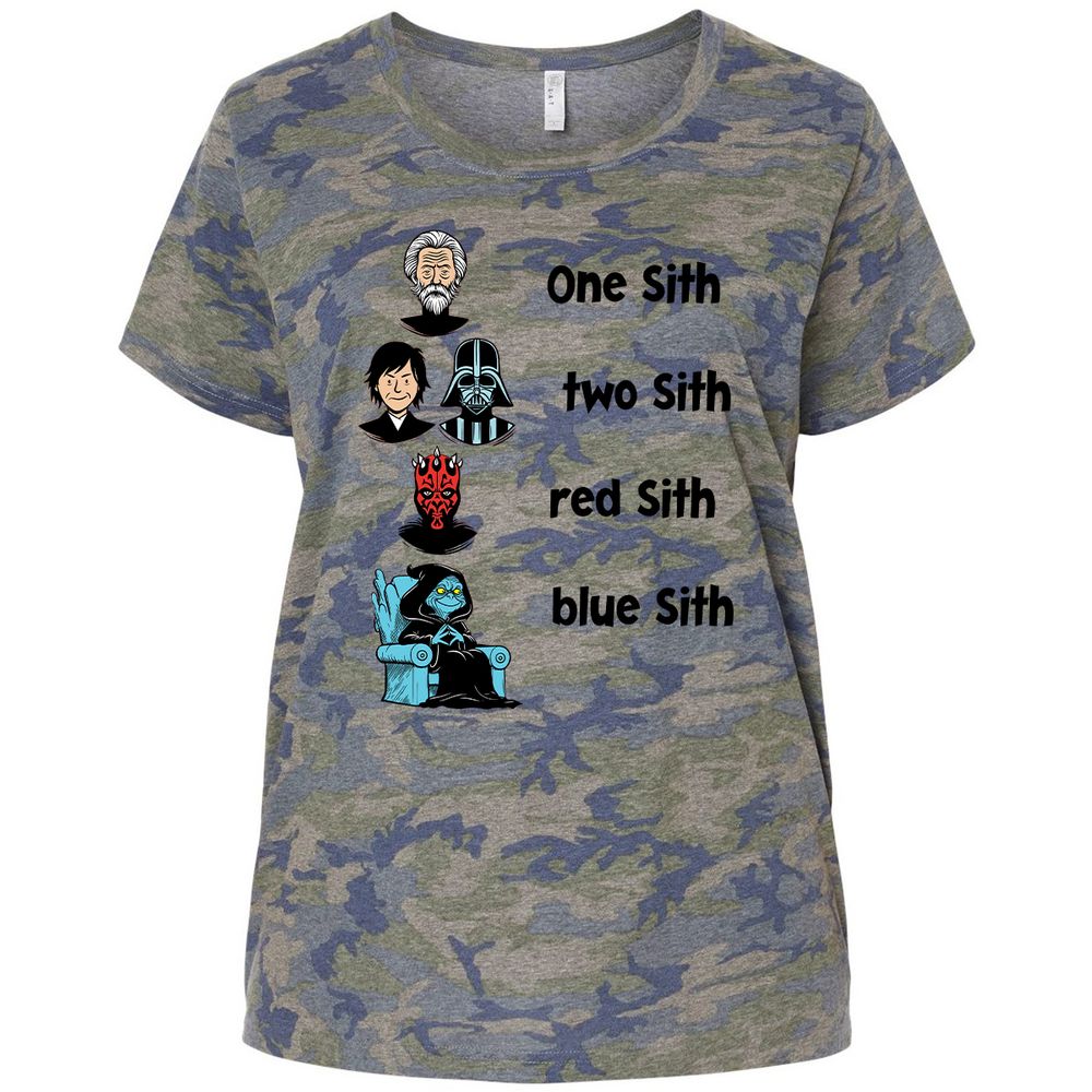 Ladies Curvy Jersey - HQQ1UHM5 - Vintage Camo - 5