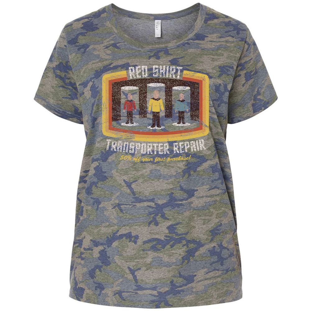 Ladies Curvy Jersey - 896AQPTF - Vintage Camo - 5