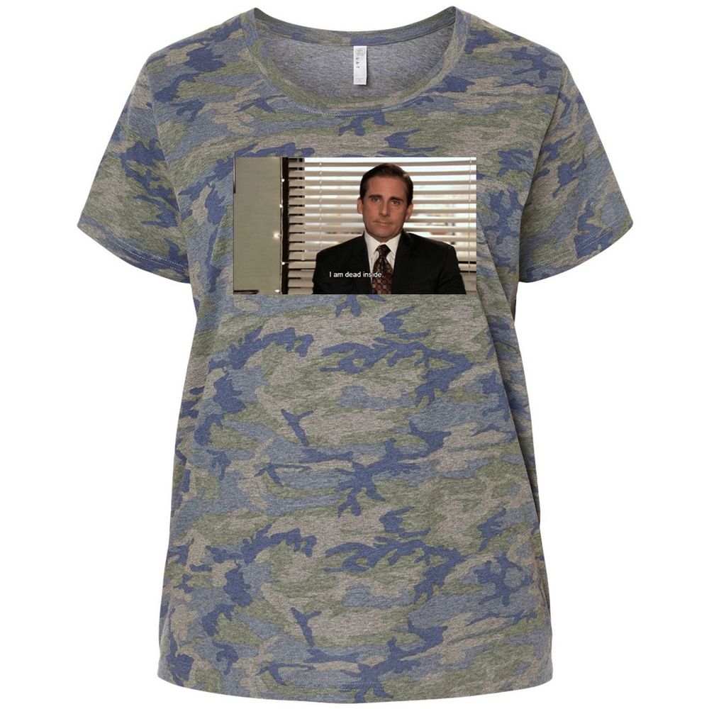 Ladies Curvy Jersey - U99FNHZC - Vintage Camo - 5