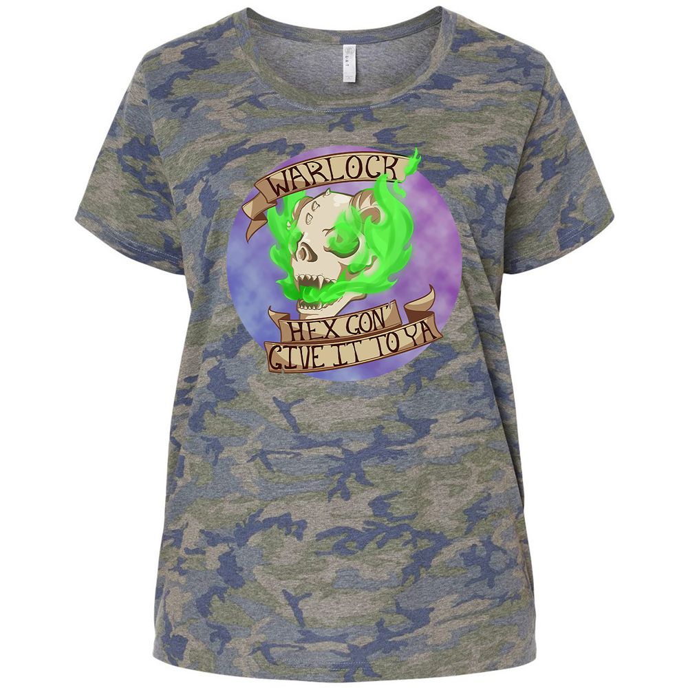 Ladies Curvy Jersey - K6GX2734 - Vintage Camo - 5