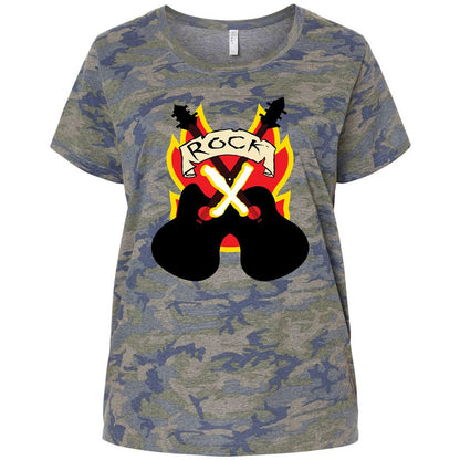 Ladies Curvy Jersey - 13W458Q5 - Vintage Camo - 5