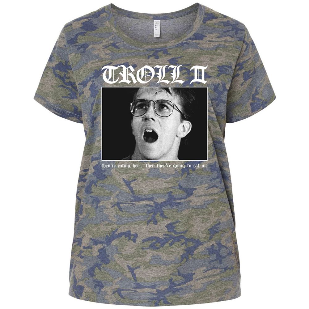 Ladies Curvy Jersey - TYBSMV8Q - Vintage Camo - 5