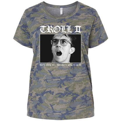 Ladies Curvy Jersey - TYBSMV8Q - Vintage Camo - 5