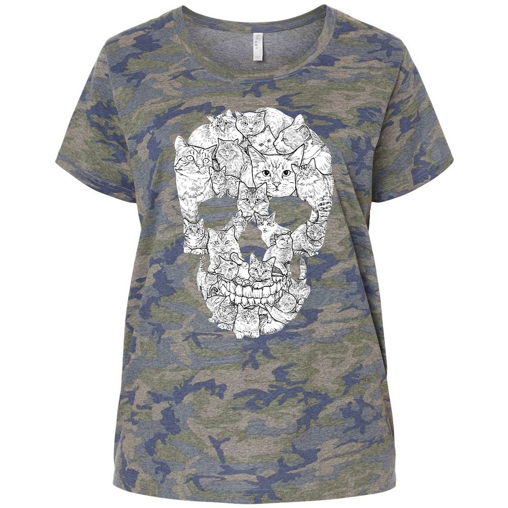 Ladies Curvy Jersey - QS67ASM8 - Vintage Camo - 5