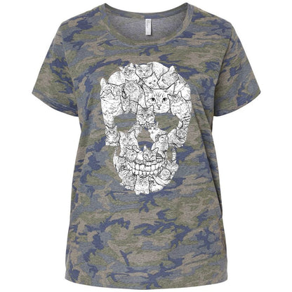 Ladies Curvy Jersey - QS67ASM8 - Vintage Camo - 5