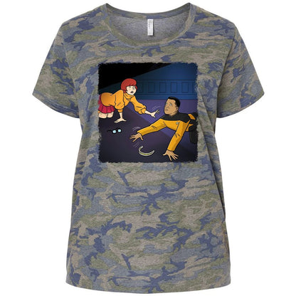 Ladies Curvy Jersey - BZBZKLEA - Vintage Camo - 5