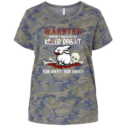 Ladies Curvy Jersey - BXN1UQRM - Vintage Camo - 5