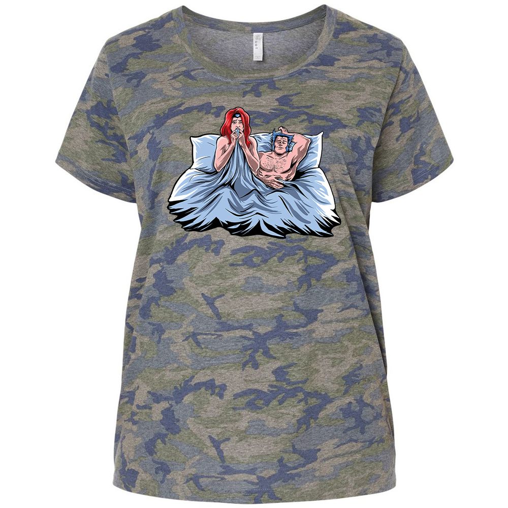 Ladies Curvy Jersey - B7CMRHCU - Vintage Camo - 5