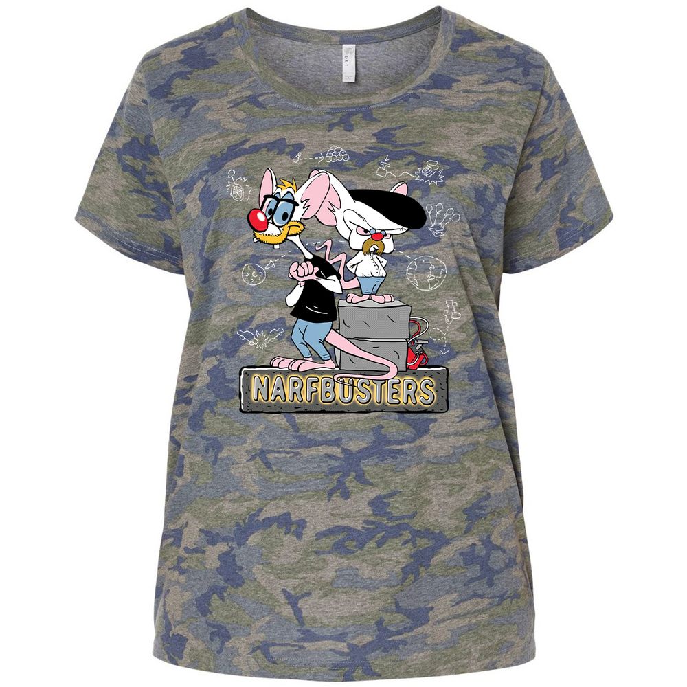 Ladies Curvy Jersey - LNF3H8B4 - Vintage Camo - 5