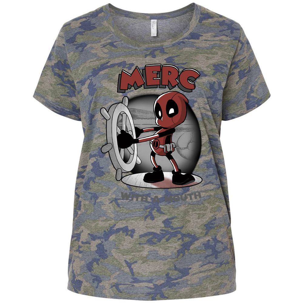 Ladies Curvy Jersey - YE6JK979 - Vintage Camo - 5