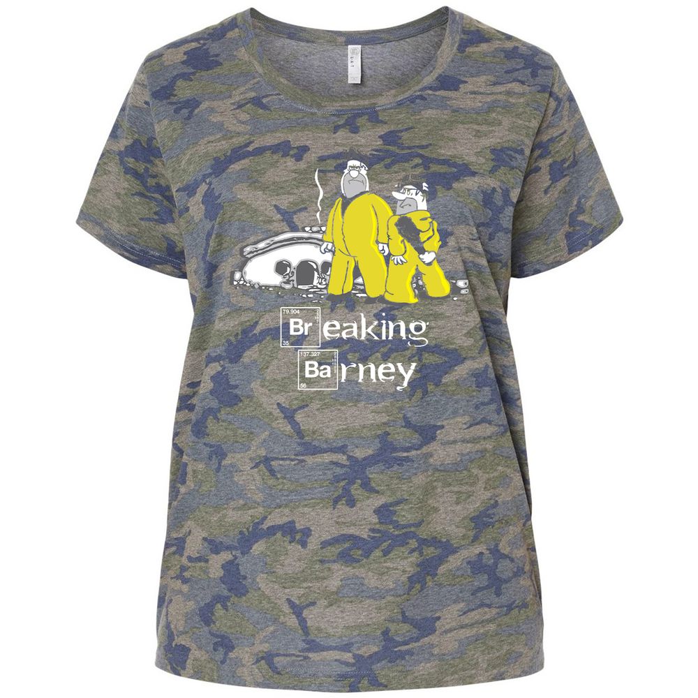 Ladies Curvy Jersey - C8FTS4M7 - Vintage Camo - 5