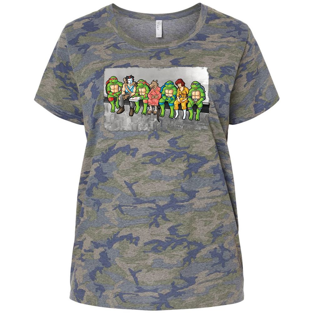 Ladies Curvy Jersey - NWA4XZVE - Vintage Camo - 5