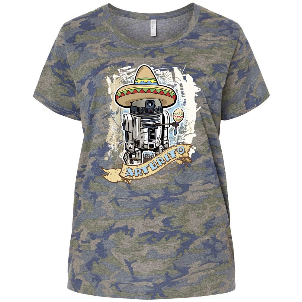 Ladies Curvy Jersey - RZFHCNFU - Vintage Camo - 5