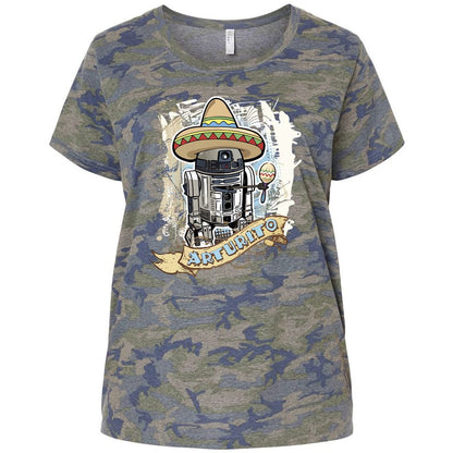 Ladies Curvy Jersey - RZFHCNFU - Vintage Camo - 5