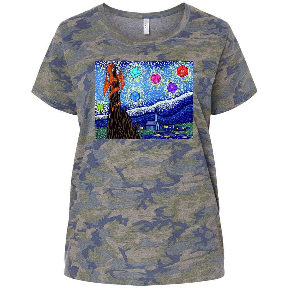 Ladies Curvy Jersey - XSG2HRED - Vintage Camo - 5