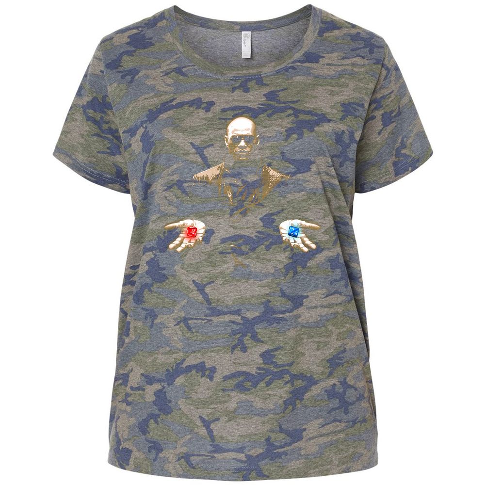 Ladies Curvy Jersey - W4CV3G3K - Vintage Camo - 5