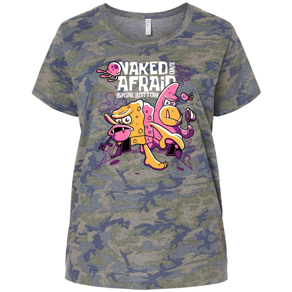 Ladies Curvy Jersey - Q1RZD6VT - Vintage Camo - 5