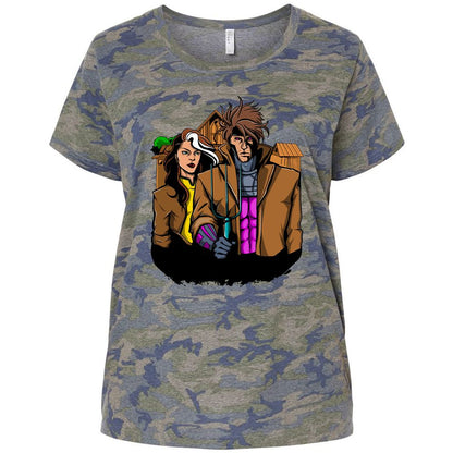 Ladies Curvy Jersey - 8GMZQDUJ - Vintage Camo - 5