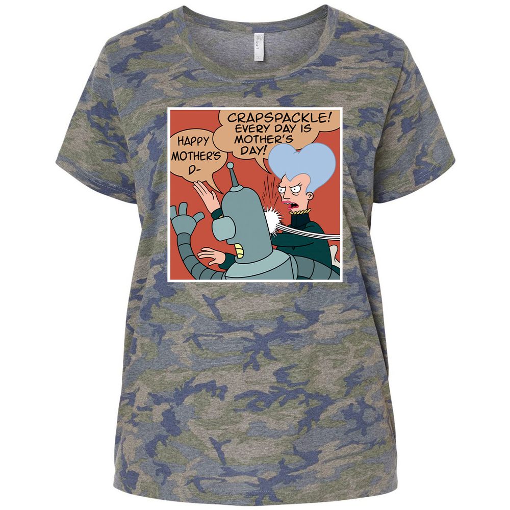 Ladies Curvy Jersey - RVSCMXUH - Vintage Camo - 5