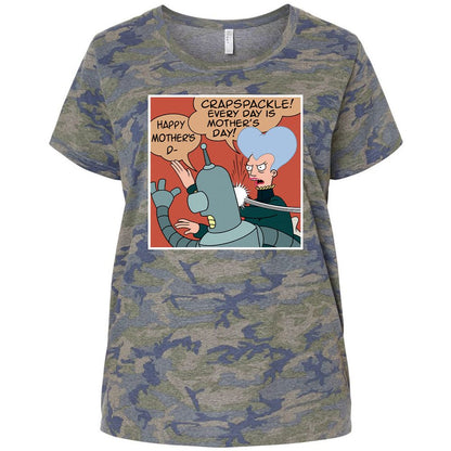 Ladies Curvy Jersey - RVSCMXUH - Vintage Camo - 5