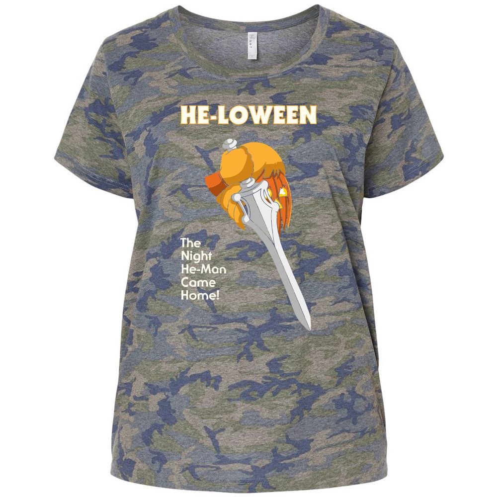 Ladies Curvy Jersey - 14V8VSSB - Vintage Camo - 5