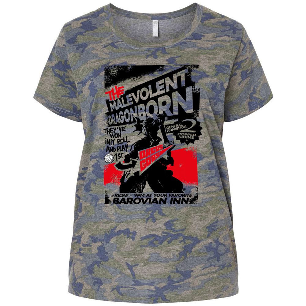 Ladies Curvy Jersey - UPX7X7C8 - Vintage Camo - 5