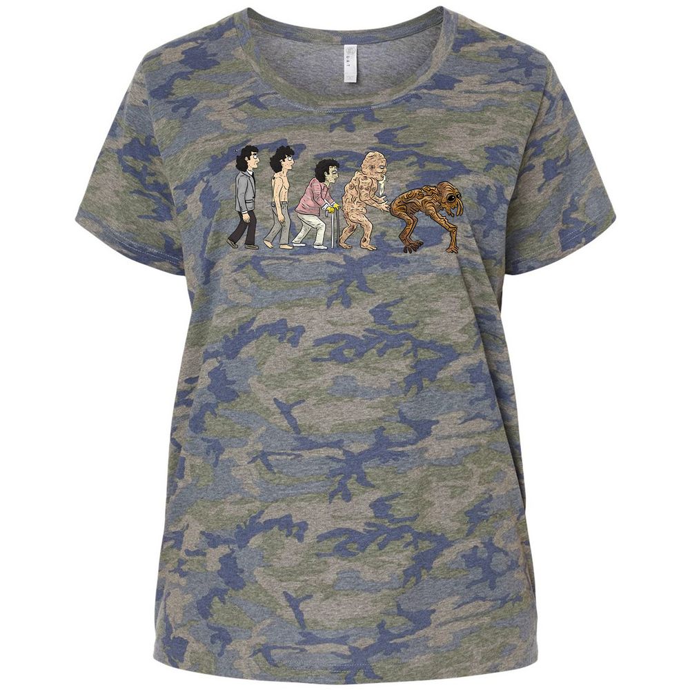 Ladies Curvy Jersey - ALZ3CGSP - Vintage Camo - 5