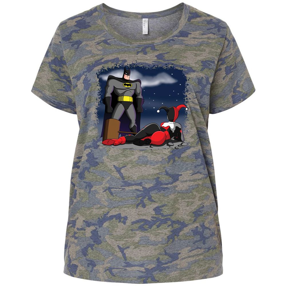 Ladies Curvy Jersey - 6KBAVM4C - Vintage Camo - 5