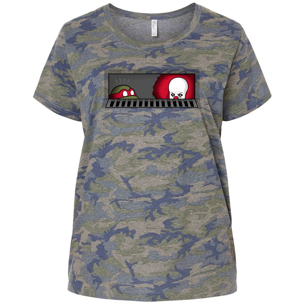 Ladies Curvy Jersey - PQZLRT2W - Vintage Camo - 5