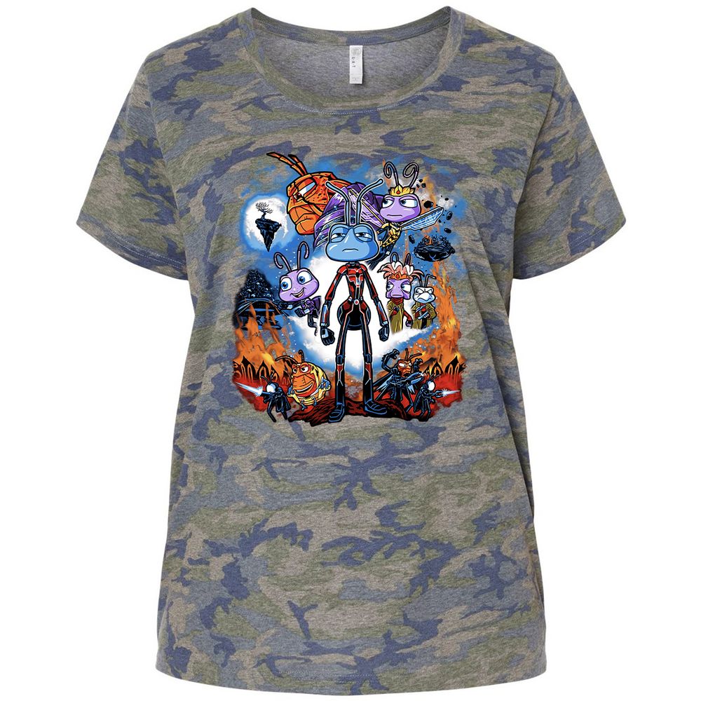 Ladies Curvy Jersey - FHPCMW5B - Vintage Camo - 5