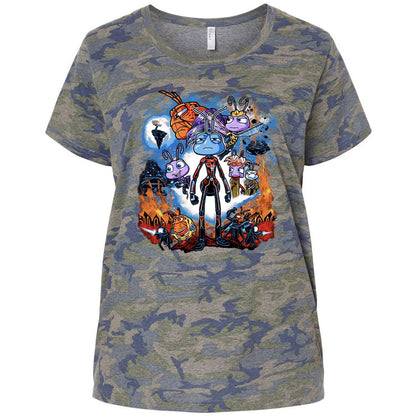 Ladies Curvy Jersey - FHPCMW5B - Vintage Camo - 5