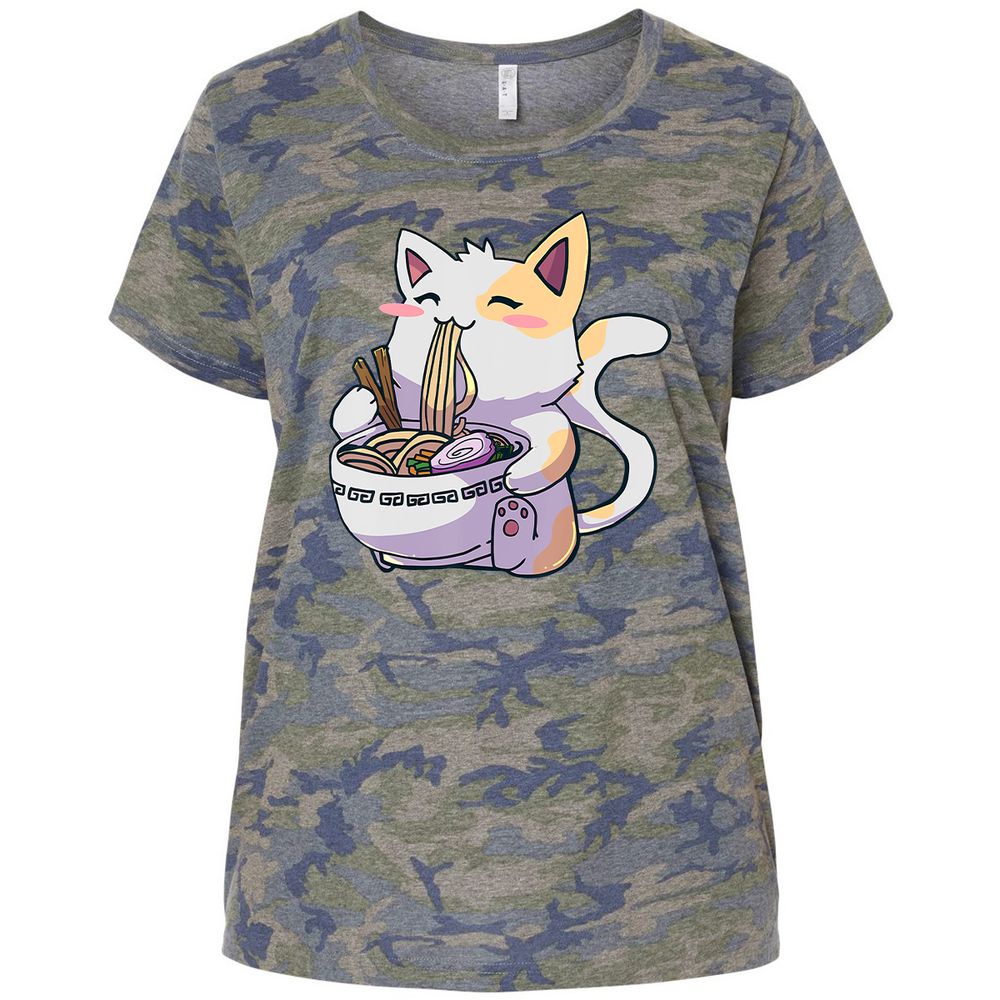 Ladies Curvy Jersey - AZZMQ4EC - Vintage Camo - 5