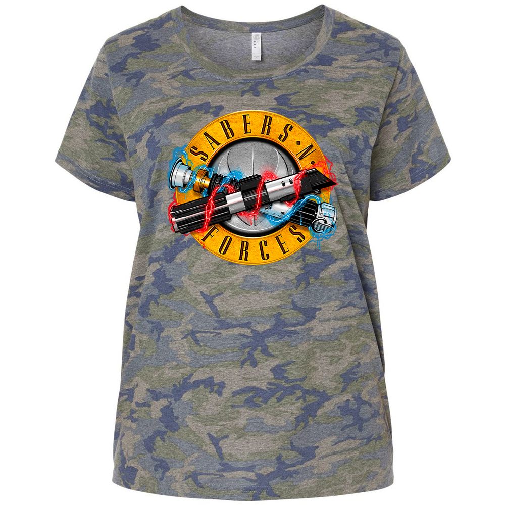 Ladies Curvy Jersey - DFFRPM5Z - Vintage Camo - 5