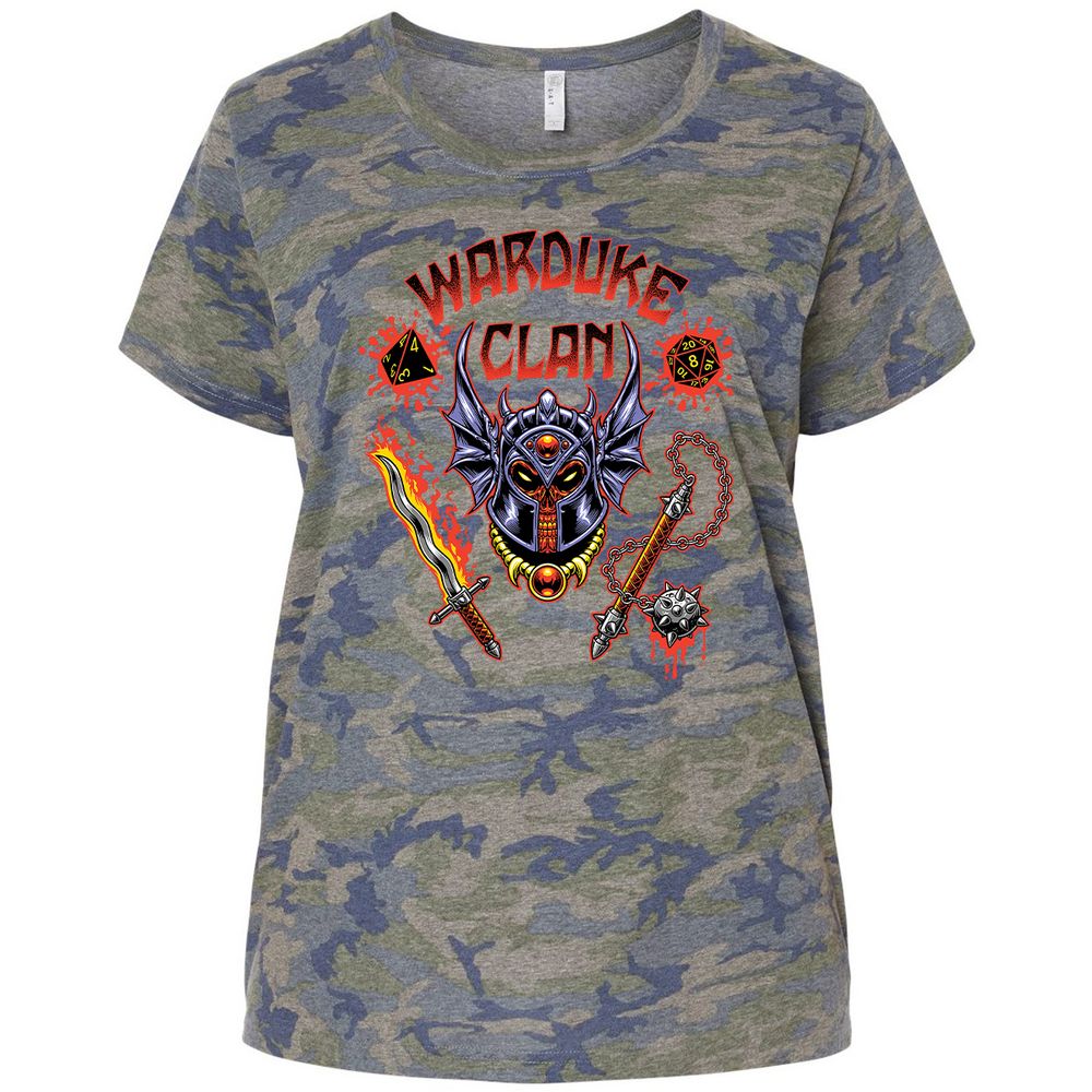 Ladies Curvy Jersey - 8GHBQRWH - Vintage Camo - 5