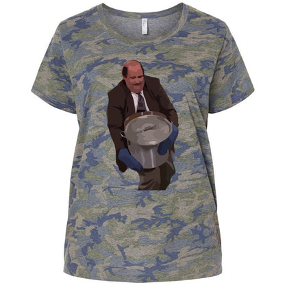 Ladies Curvy Jersey - 4QJ1G282 - Vintage Camo - 5