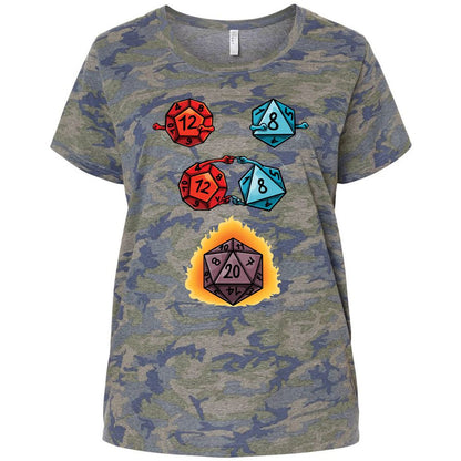 Ladies Curvy Jersey - 4SQE65AA - Vintage Camo - 5