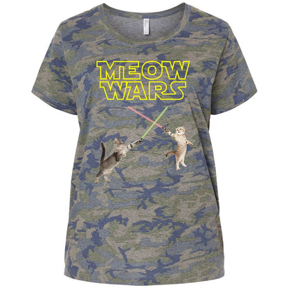 Ladies Curvy Jersey - NMK77QFU - Vintage Camo - 5