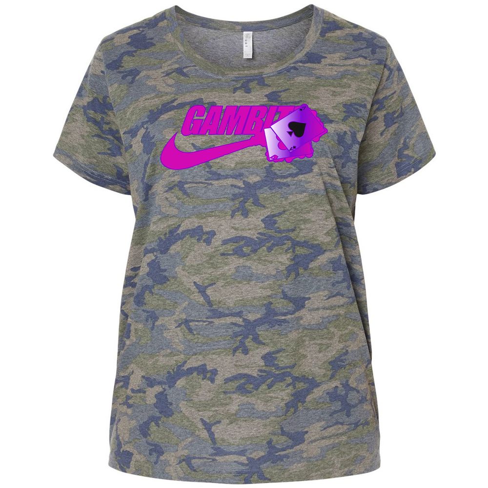 Ladies Curvy Jersey - J6DKD2A7 - Vintage Camo - 5