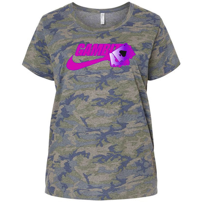 Ladies Curvy Jersey - J6DKD2A7 - Vintage Camo - 5