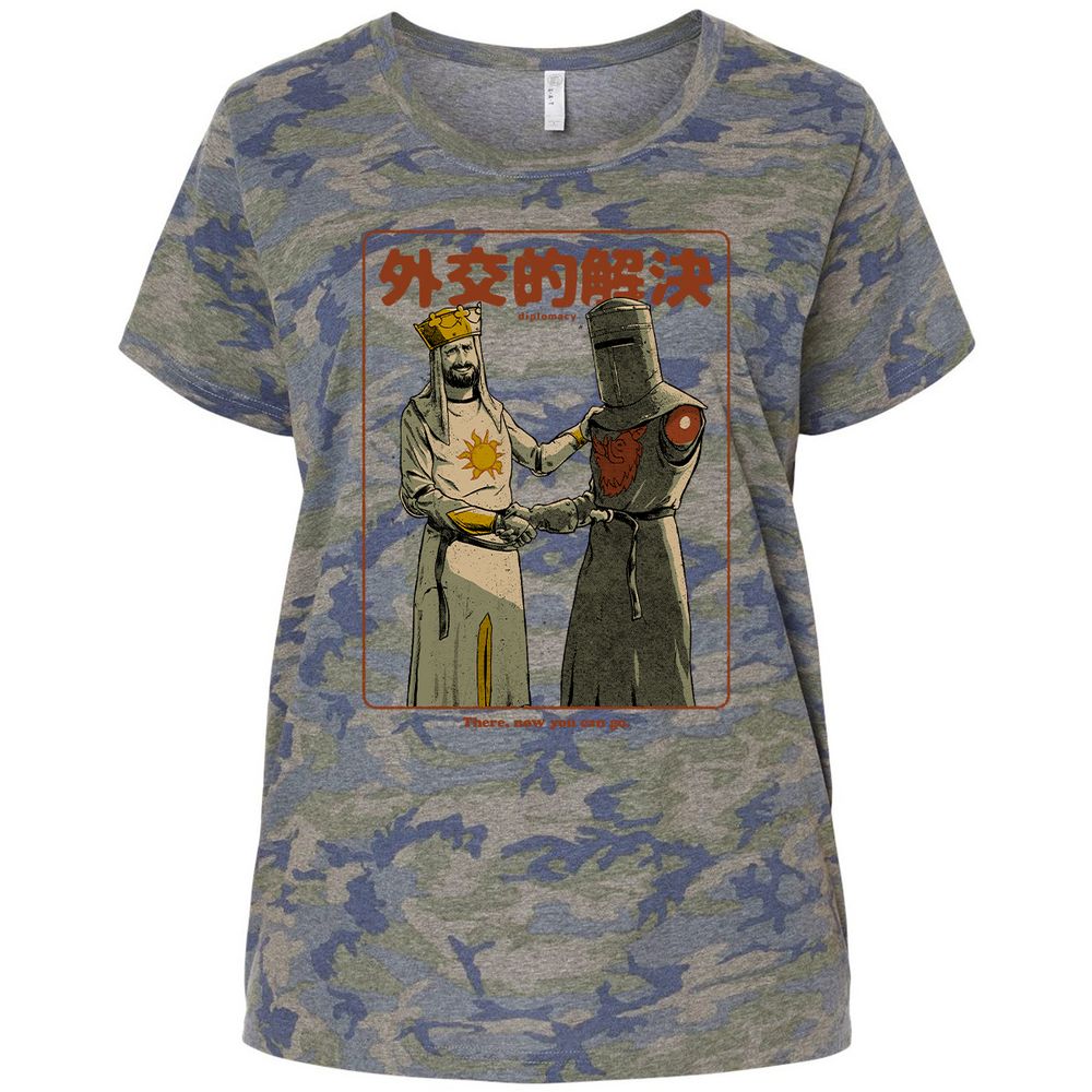 Ladies Curvy Jersey - JUYYA8ZE - Vintage Camo - 5