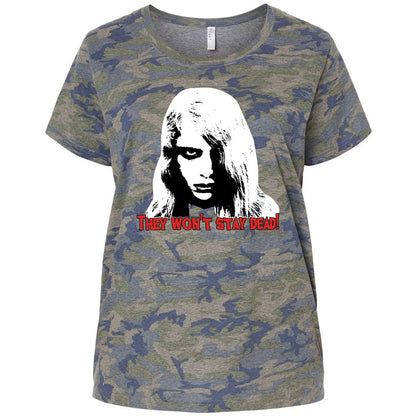Ladies Curvy Jersey - JY9WHW1R - Vintage Camo - 5