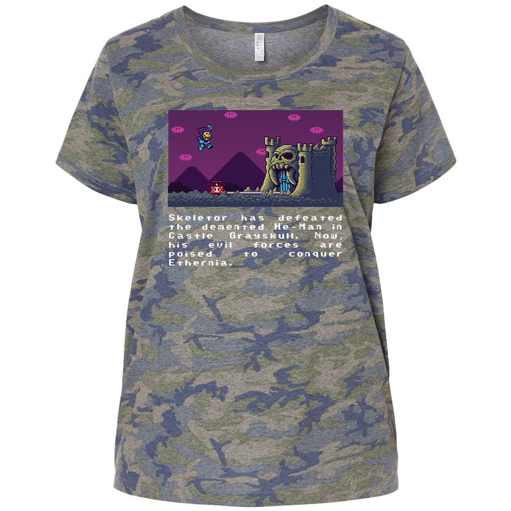 Ladies Curvy Jersey - H2KNDKUQ - Vintage Camo - 5