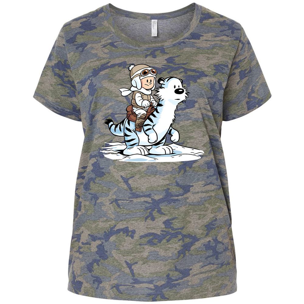 Ladies Curvy Jersey - LWYL9PGF - Vintage Camo - 5