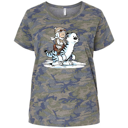 Ladies Curvy Jersey - LWYL9PGF - Vintage Camo - 5