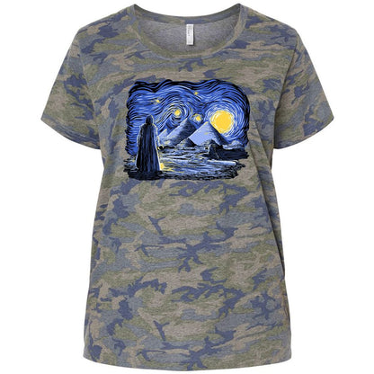 Ladies Curvy Jersey - DEL2QX3P - Vintage Camo - 5