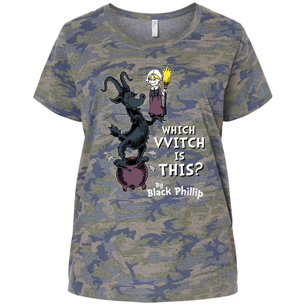 Ladies Curvy Jersey - HH7N1X6U - Vintage Camo - 5