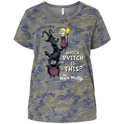 Ladies Curvy Jersey - HH7N1X6U - Vintage Camo - 5