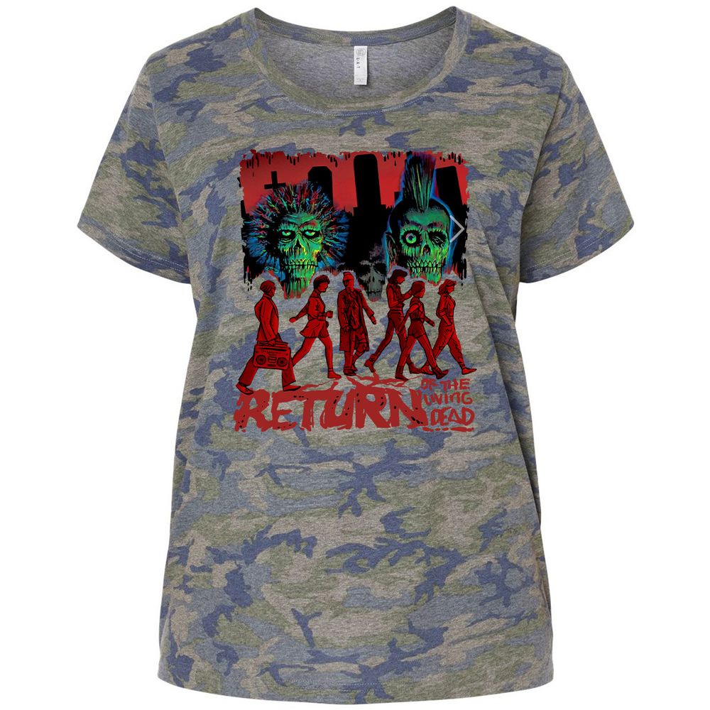 Ladies Curvy Jersey - XCPBQXN3 - Vintage Camo - 5