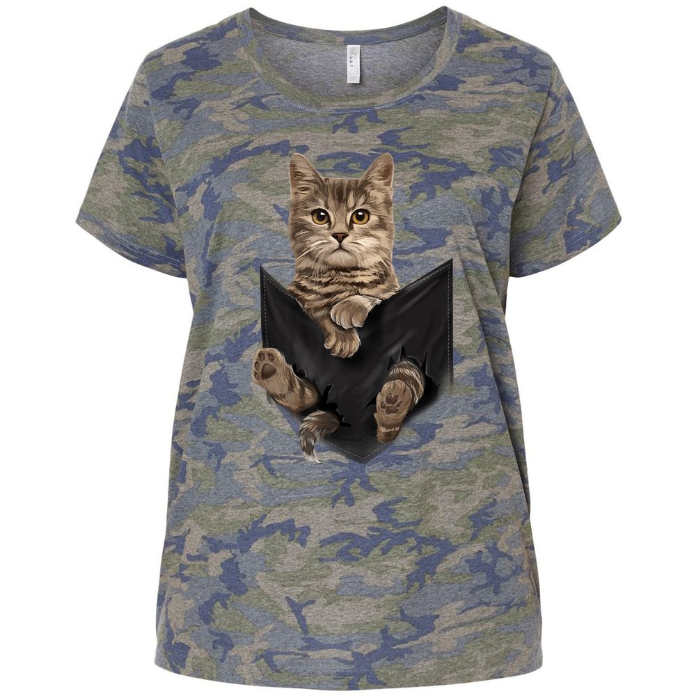 Ladies Curvy Jersey - ZX2FNP2N - Vintage Camo - 5